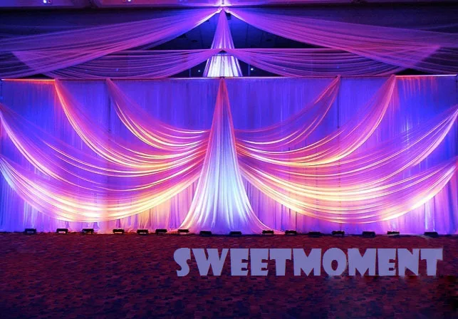 Набор роскошных свадебных драпировок и труб для свадебного фона со съемным