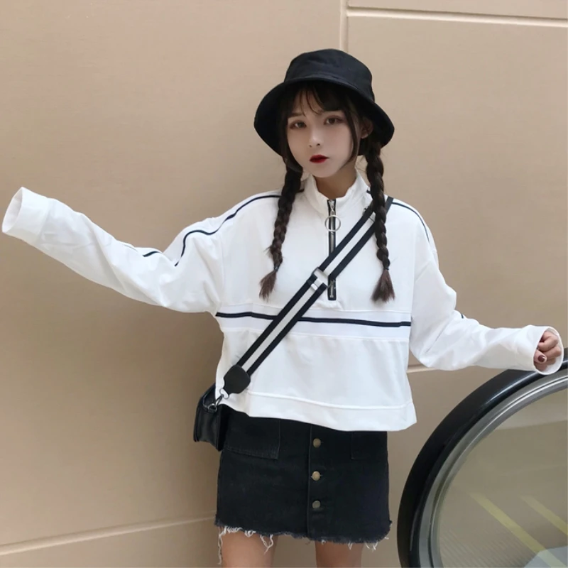 Женский деньги во время одежда на осень Новый harajuku краткое описание Длинные