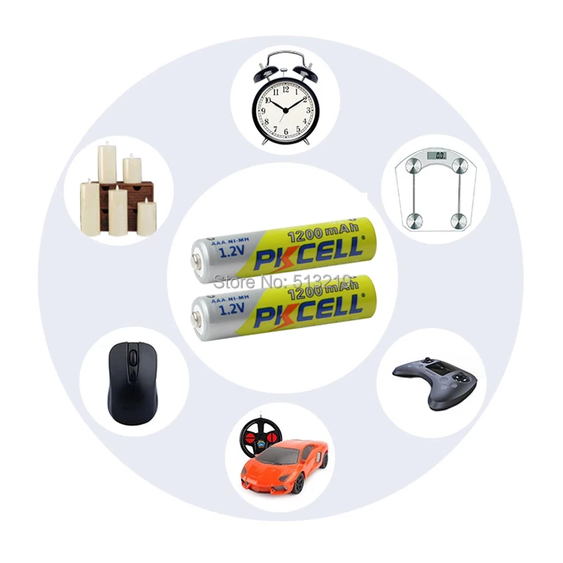 8 шт/2 карты PKCELL 1,2 V NIMH AAA перезаряжаемые батареи AAA 1200mah с 1000 циклом батареи для светодиодный фонарик велосипедный фонарь