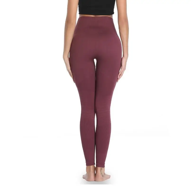 Женские Бесшовные легинсы спортивные штаны для йоги спортзала обтягивающие