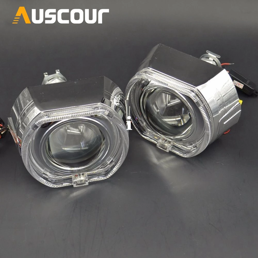 2 шт. автомобильные ксеноновые лампы 3 0 дюйма H1 H4 H7|lens headlight|angel eyesh7 hid |