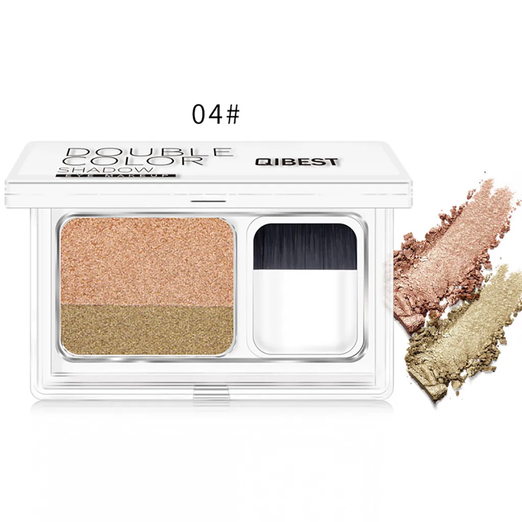 04 Классический не окрашивающий двухцветный Lazy Eye Shadow Tray для создания утонченного повседневного макияжа длительная цветопередача# L5 - Цвет: 04