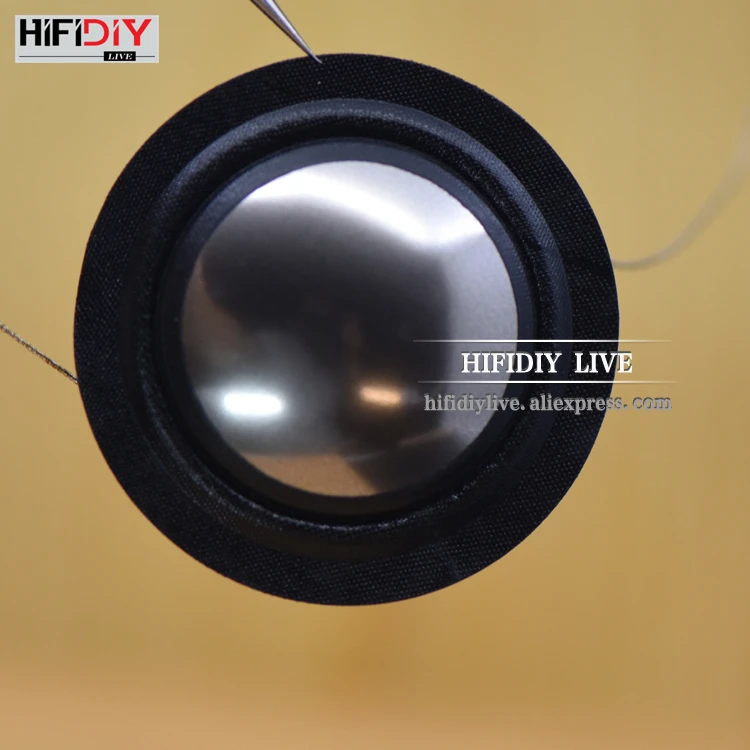 HI-FI DIY LIVE твитеры звуковая катушка композитная серебристая металлическая мембрана ВЧ динамик запчасти 1 дюйм 25,4 мм 25,5 мм