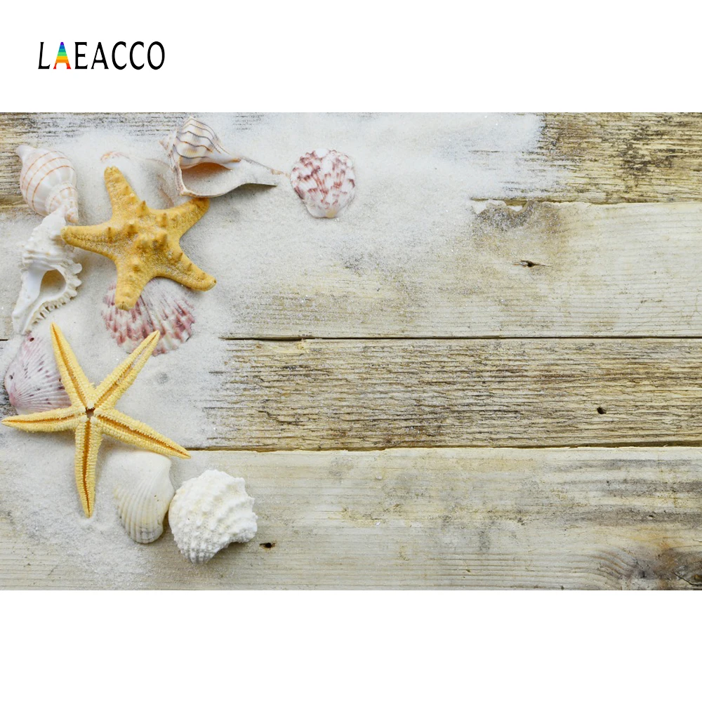Laeacco Морская звезда коралловый корпус деревянные доски Детская кукла Домашнее Животное ПОРТРЕТНАЯ ФОТОГРАФИЯ фоны фото фоны для фотостудии