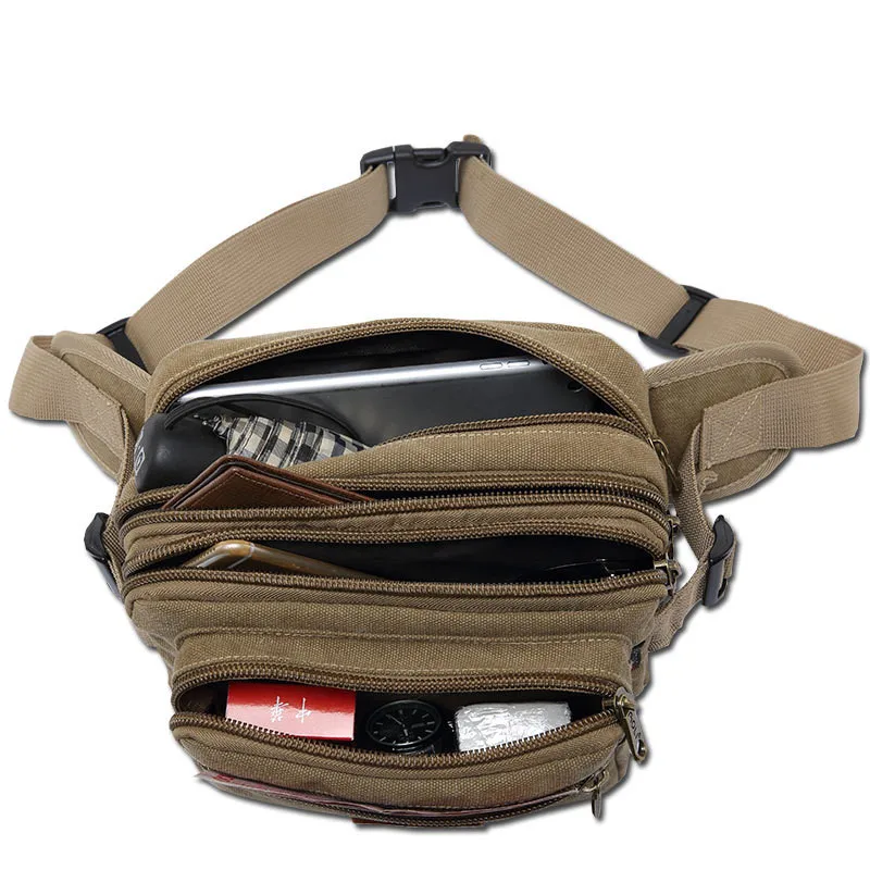 ZYJ мужские спортивные холщовые поясные сумки женская сумка для езды на