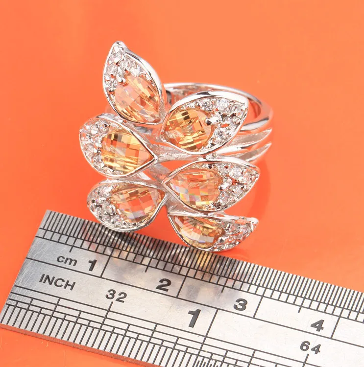 Блестящий Классический Оранжевый Коричневый Шампанское Morganite Самоцветы
