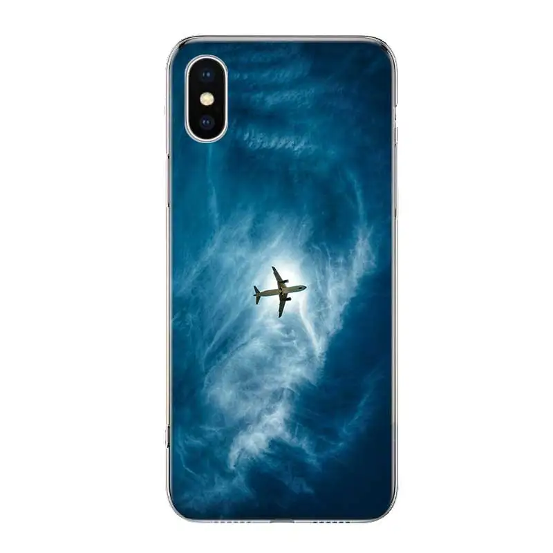 Aircraft Airplane Plane fly Fundas Silicone Phone Back Case For Apple iPhone 6 6S 7 8 Plus X 10 XS MAX XR 5 5S SE Heart Cover |