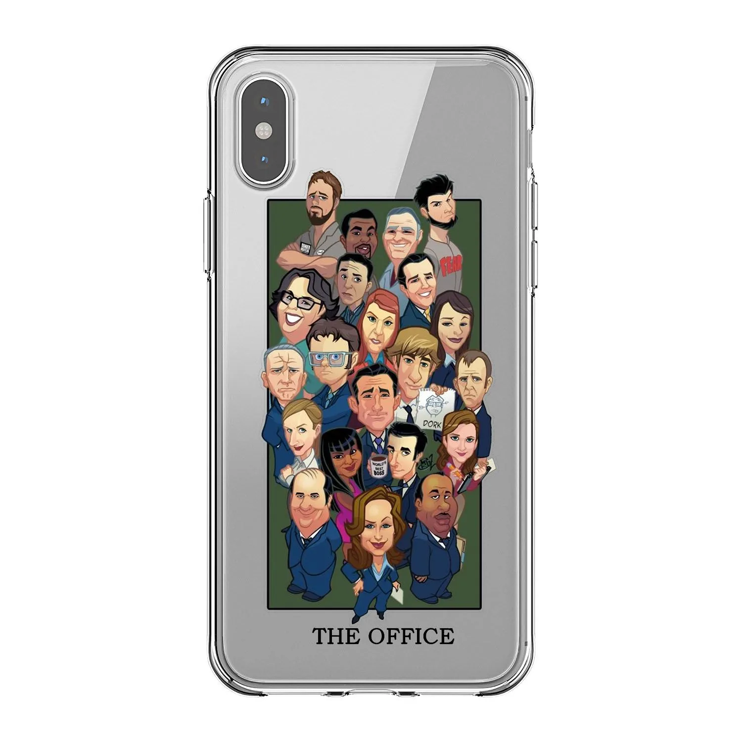 Мягкий силиконовый чехол из ТПУ с веселым рисунком Майкла Скотта для iPhone X10 5 5s Se 6