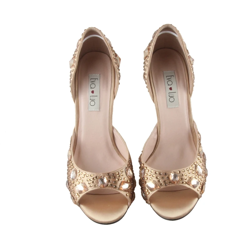 BS009 выполненные на заказ золотые стразы обувь и подходящая Сумочка набор женская