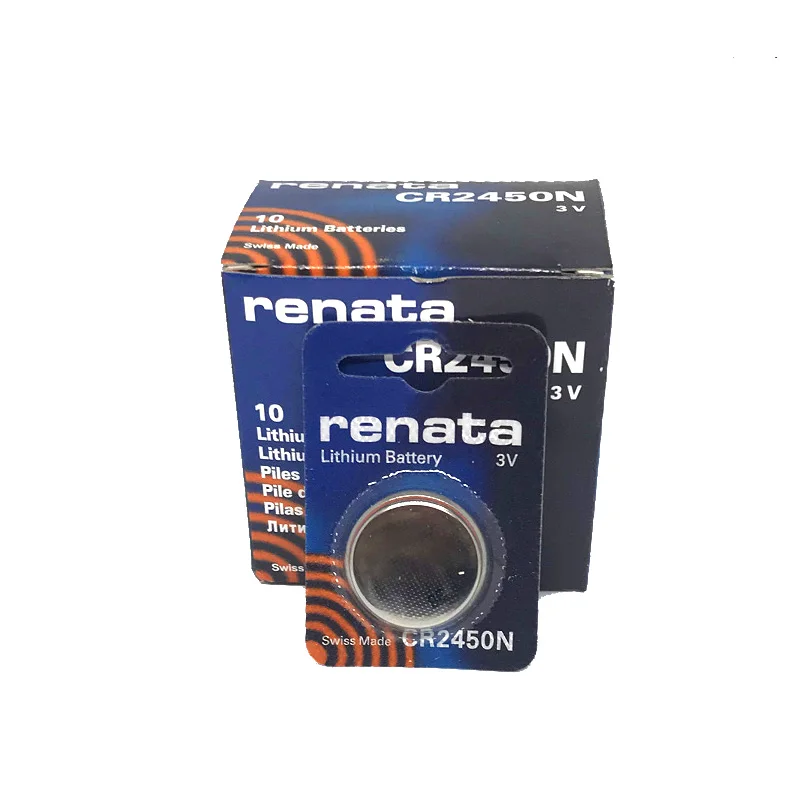 Оригинальный литиевый аккумулятор renata CR2450N CR2450 2450 3 в для часов стоп сигналов