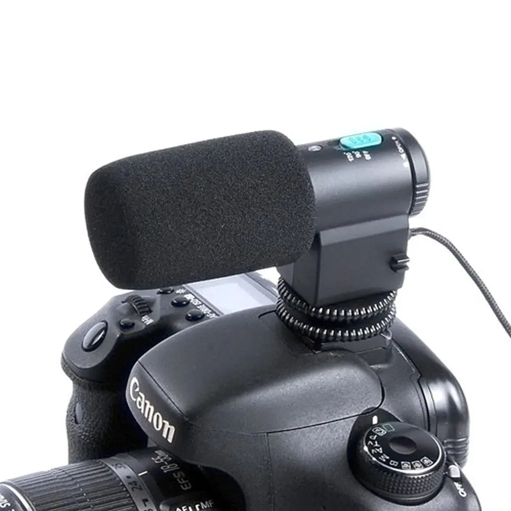 Внешний черный Направленный стереомикрофон с разъемом 3 5 мм для Canon EOS M3 760D 750D 700D