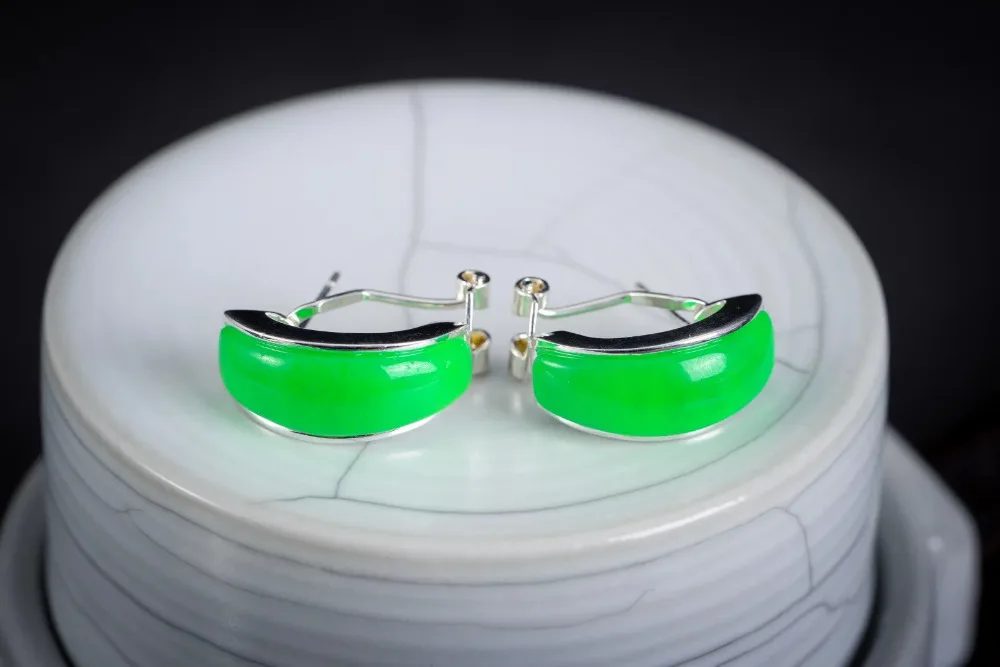 Горячая Распродажа новые ювелирные украшения зеленые круглые серьги подвески из