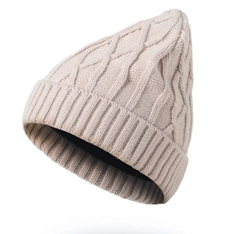 Акриловая мягкая эластичная зимняя шапка в клетку со стразами для мужчин и женщин, вязаные шапочки с черепом, шапка бледно-серого, бежевого, коричневого, красного, черного, хаки цвета