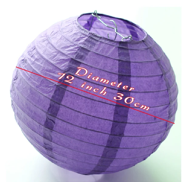 Оптовая продажа 100 шт./лот 12 дюймовый Китайский бумажный фонарь светодиодный