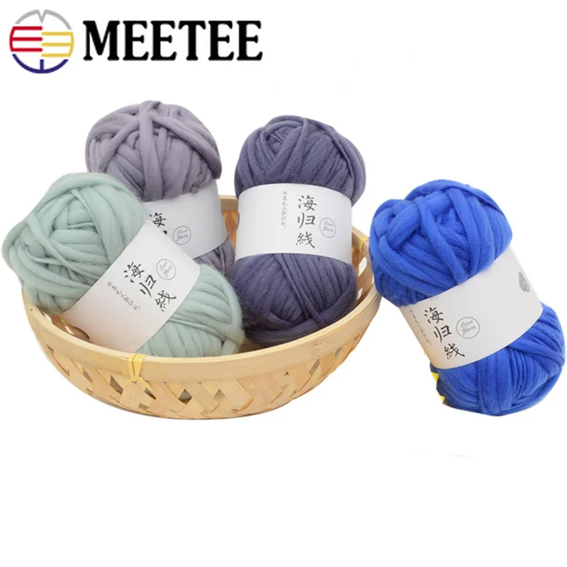 Meetee 5 шт. шарф шляпа толщина шерсть пряжа для шарфа линия DIY ручная работа детская