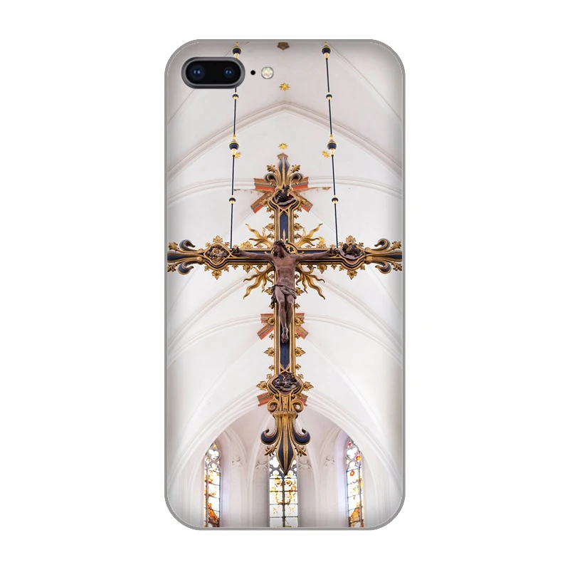 Christian Jesus The Cross Soft TPU Cover Case for iphone 4 4s 5 5s se 6 6s 8 plus 7 Plus X XS XR MAX PLUS |