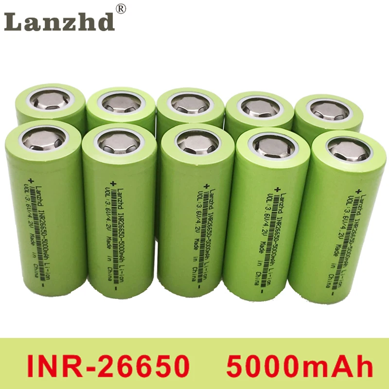 20 шт Новинка INR26650 батарея для samsung 26650 3,7 V 5000mAh Высокая емкость 26650A литий-ионные аккумуляторы 26650