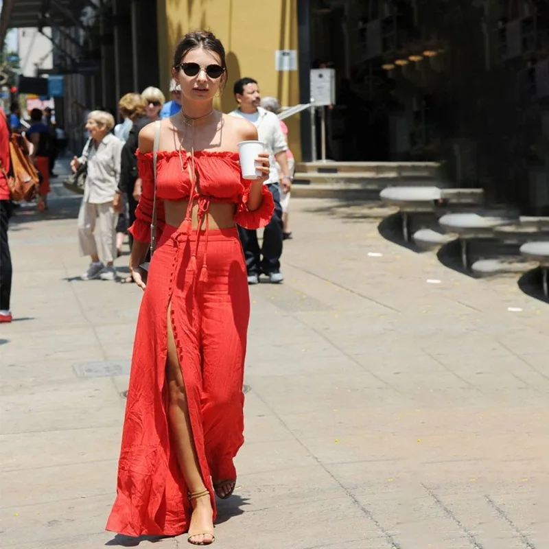 Новая мода лето 2017 Юбки для женщин Для с длинной юбкой Обувь девочек Boho Beach