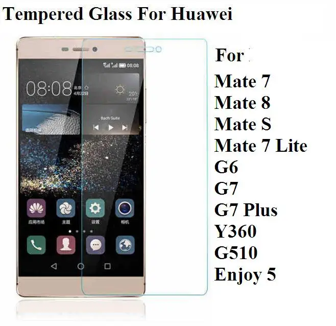 2016 Real Tempered Glass for Huawei Mate 7 8 S Lite G6 G7 Plus G510 Enjoy 5 Screen Protector Pelicula De Vidro | Мобильные телефоны