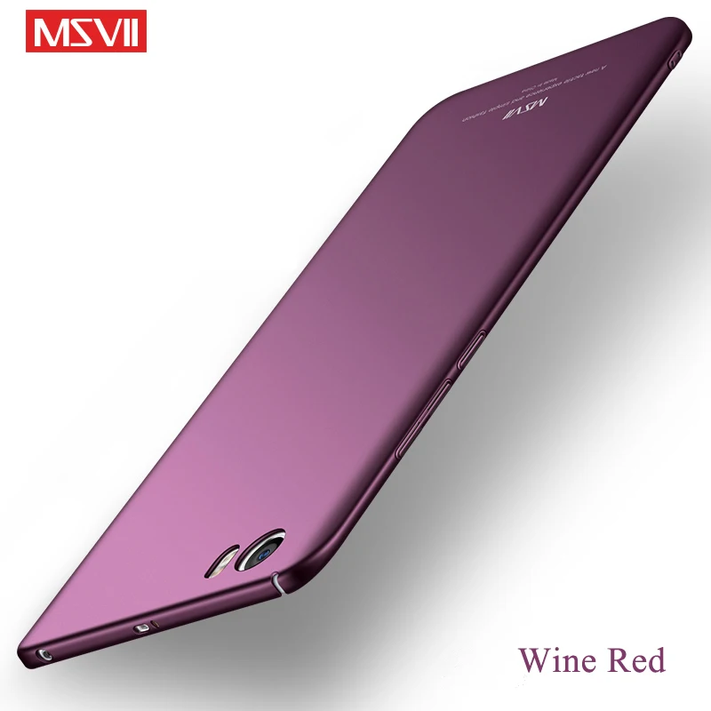 Wine Red Xiaomi mi 5S чехол MSVII палец кольцо матовый чехол Чехол для Xiaomi mi 5s тонкий жесткий держатель Чехол Xia mi Xio mi 5S mi 5 S mi 5S - Цвет: Wine Red