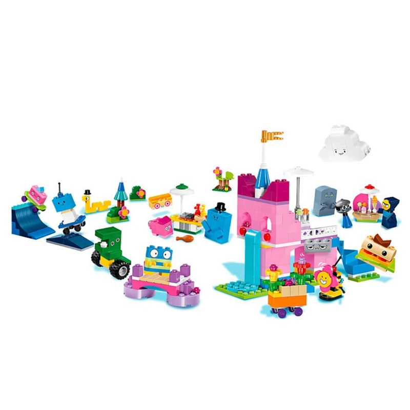 6 шт./компл. мультфильм фильм Unikitty кошка Unikingdom сказочная коробка с игрушками строительные блоки кирпичи игрушечные наборы дети совместимые Творец