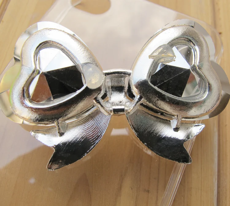 2 шт. в партии 3 8 см * 5 9 Хрустальный бант стразы для сотового телефона чехол