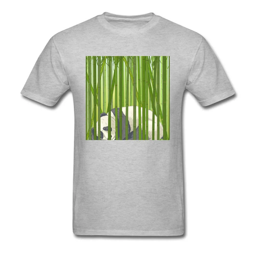 Мужская футболка с изображением спящей панды в БАМБУКОВОМ лесу 2018 черная