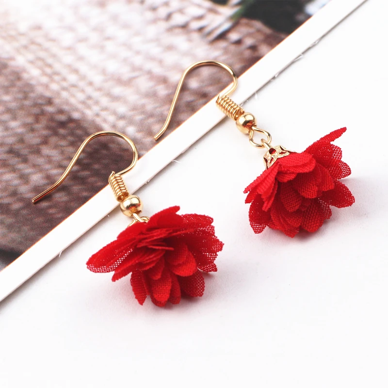 Новые модные тканевые серьги с кисточками для женщин и девушек подвески