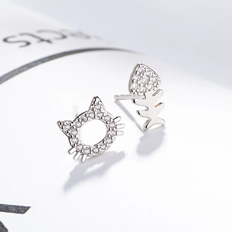 Женские серьги гвоздики из серебра 100% пробы с фианитом|Серьги-гвоздики| |