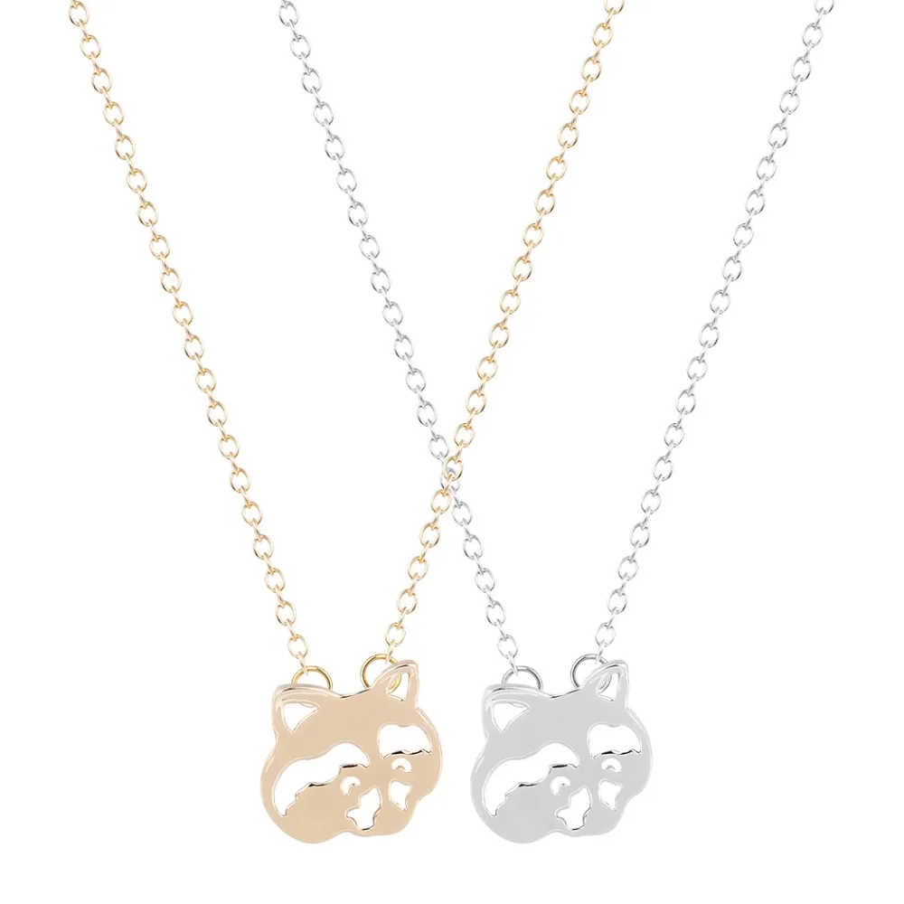 Цепочка с подвеской в виде енота для женщин и девушек 10 шт./лот|necklace wholesale|necklaces for