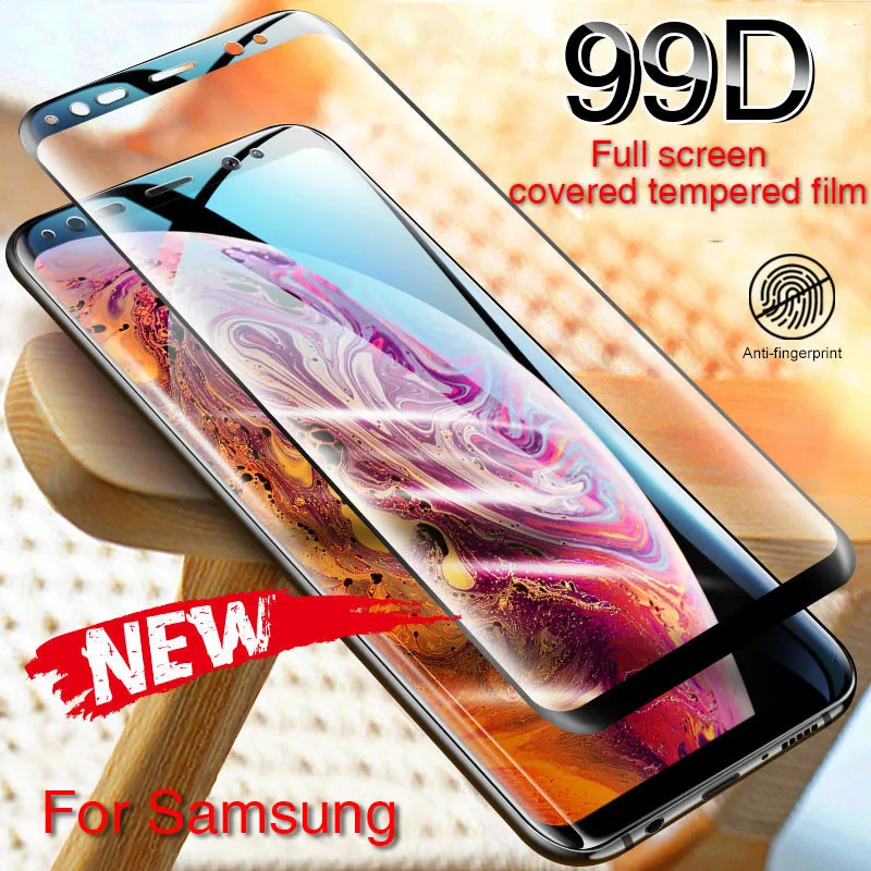 99D полностью изогнутое закаленное стекло для Samsung Galaxy S9 S8 Plus Note 8 9 Защитная пленка для экрана на S8 S9 S7 S6 Edge