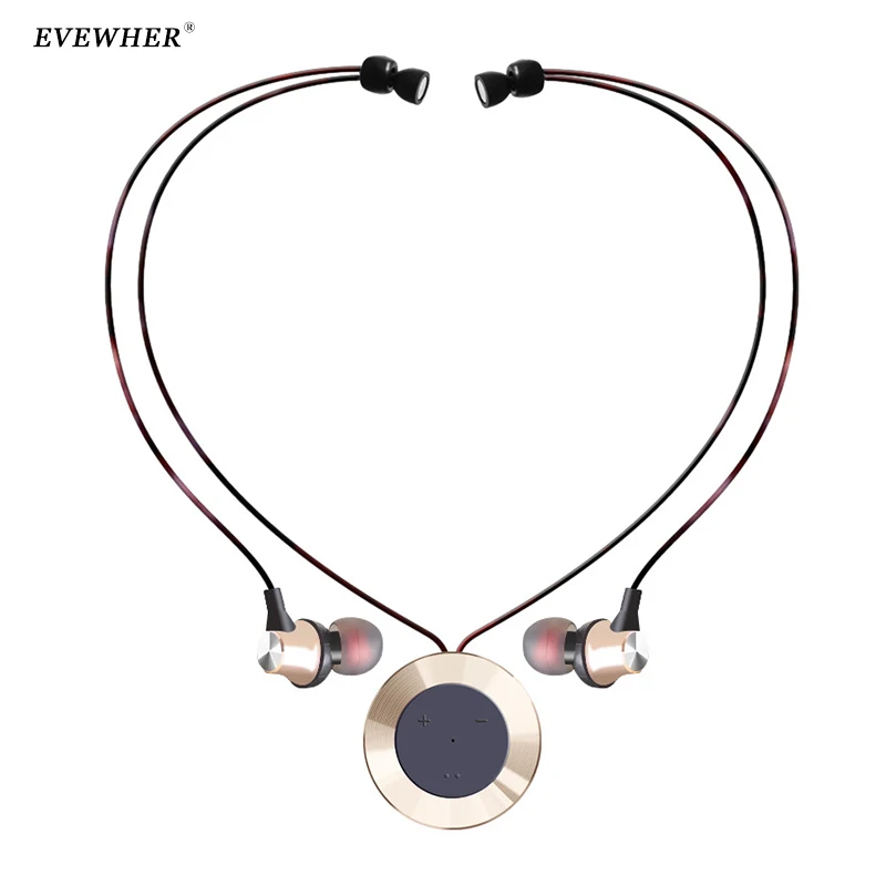 Спортивные наушники Bluetooth металлические магнитные стерео музыкальные с