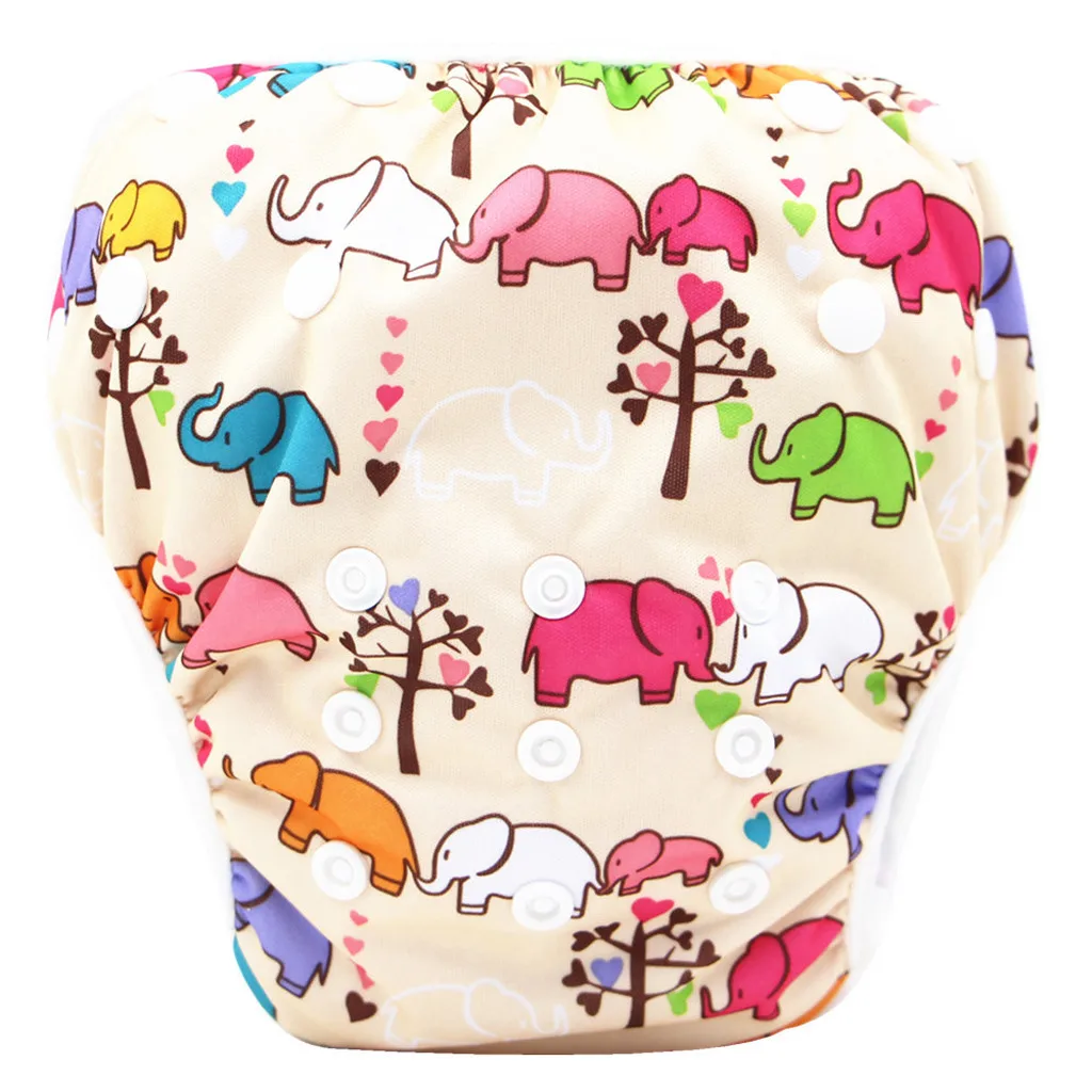 Купальные подгузники для маленьких мальчиков и девочек плавания регулируемые