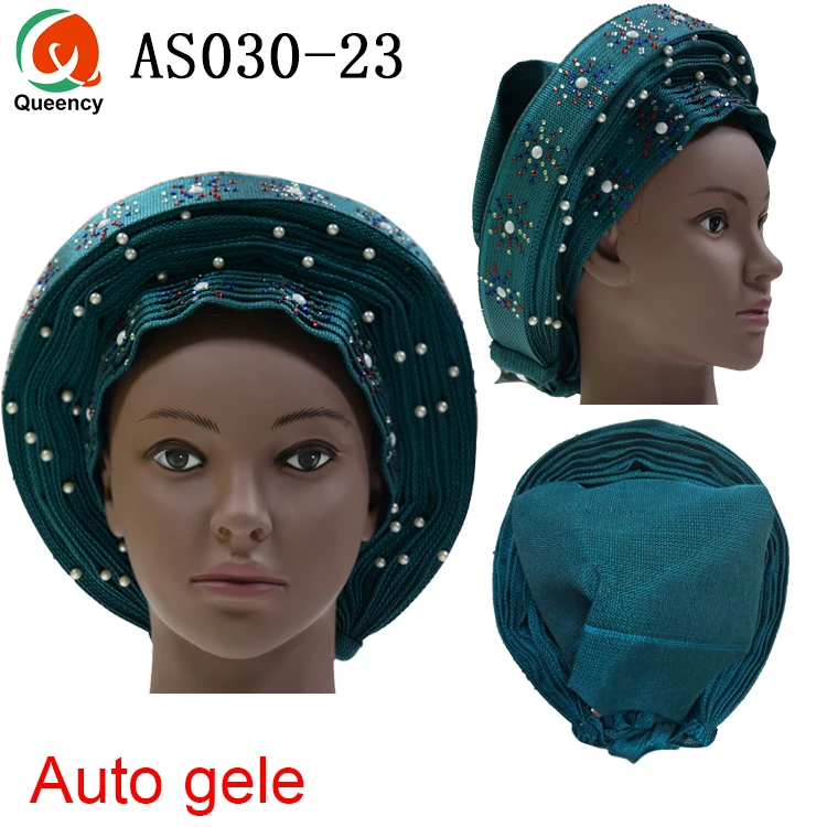Queency африканские готовые дамы Aso oke материал авто-геле Headtie многоцветные доступны DHL AS030