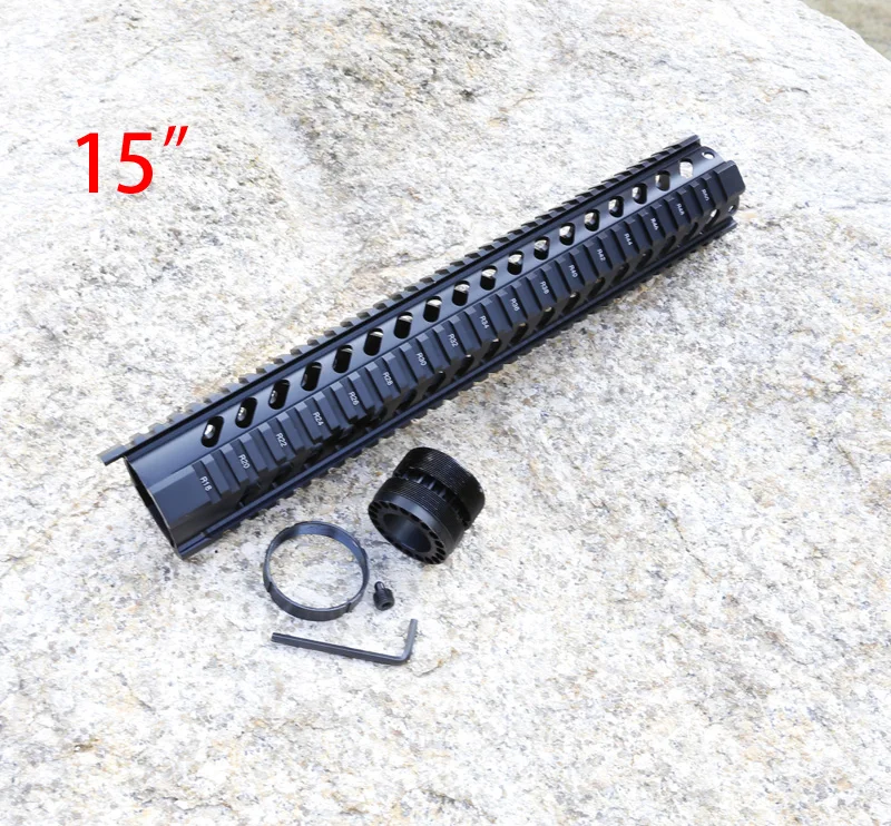 Тактический Т серии 15 дюймов Бесплатная Float Quad Пикатинни цевье устанавливается