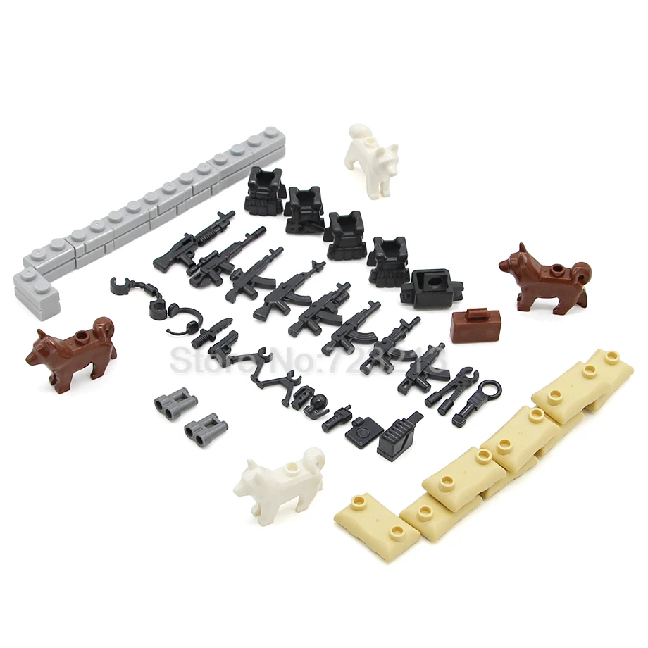 Оптовая продажа 10 шт. в упаковке Военные Аксессуары для сцены оружие современный