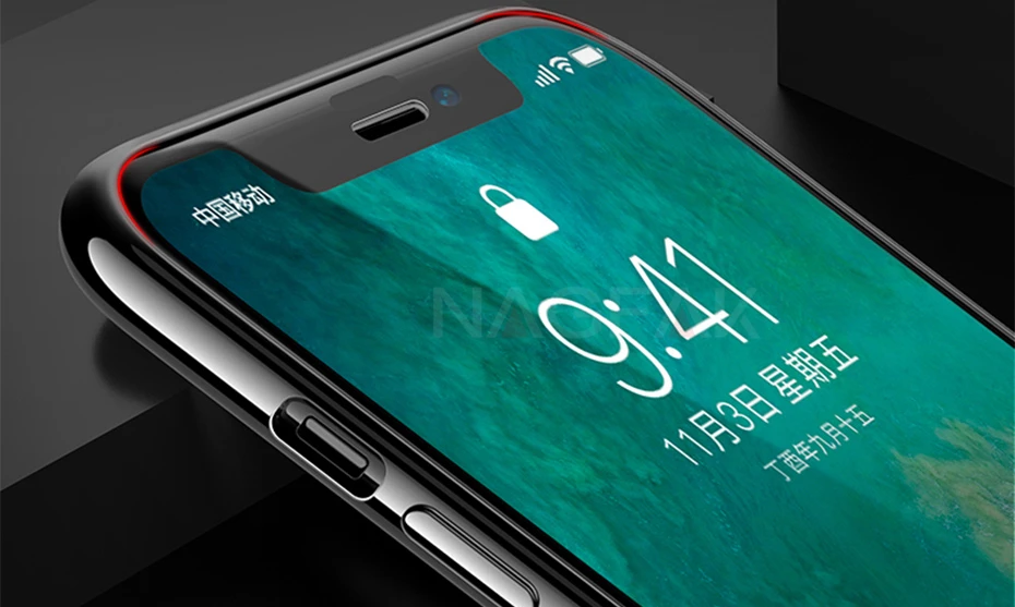 NAGFAK 6D закругленные края Полное покрытие экрана протектор для iPhone XS Max XR X 0,27 мм закаленное стекло для iPhone X 10 стеклянная пленка