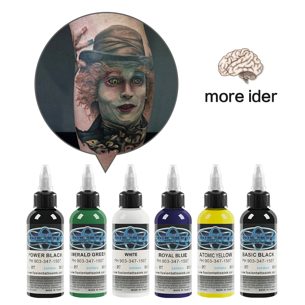 New Fusion Tattoo 16 Color Ink Set 1oz 30ml / Bottle | Красота и здоровье