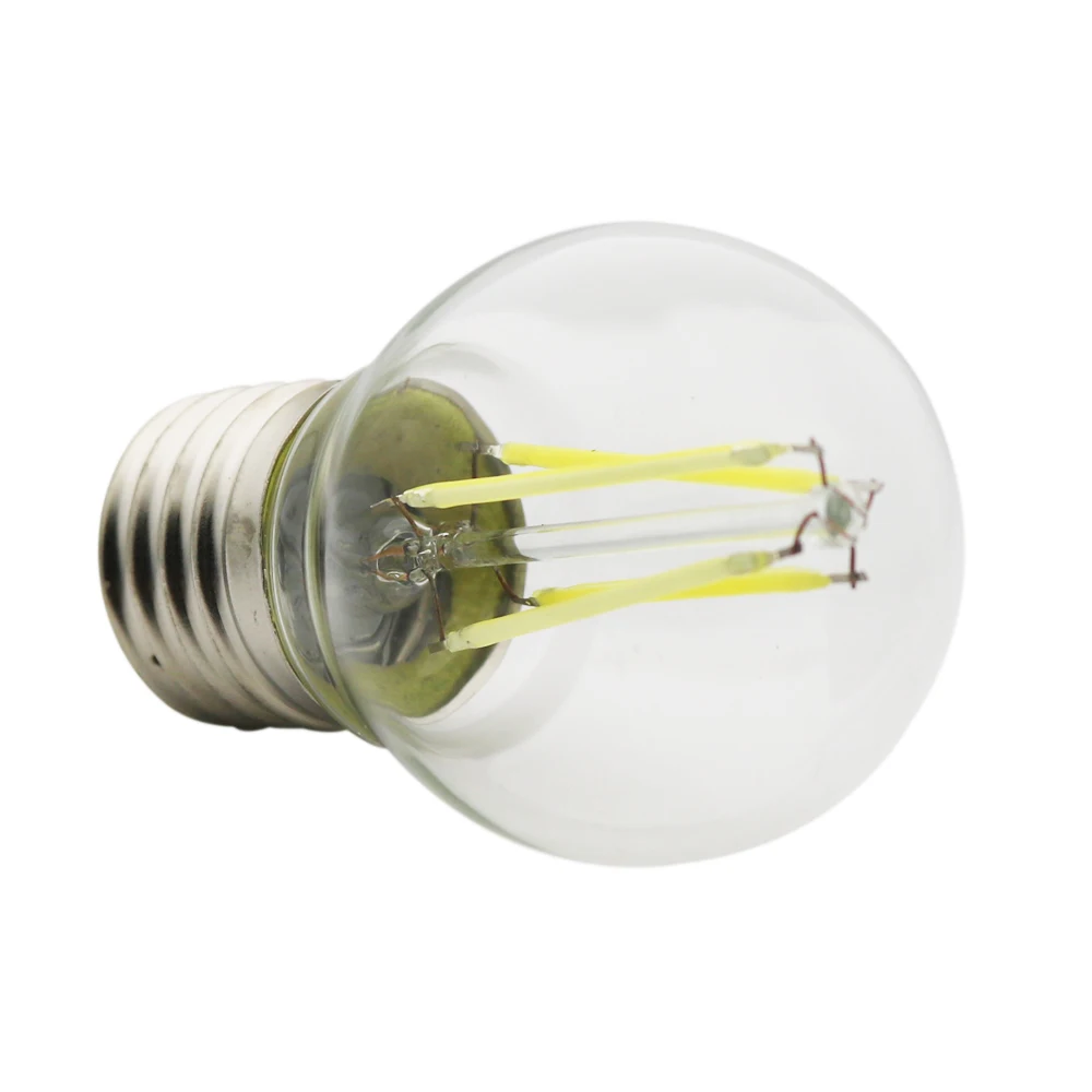 Светодиодная лампа E27 LED G45 AC220V 240В винтажный теплый белый 2 Вт 4 6 Эдисона