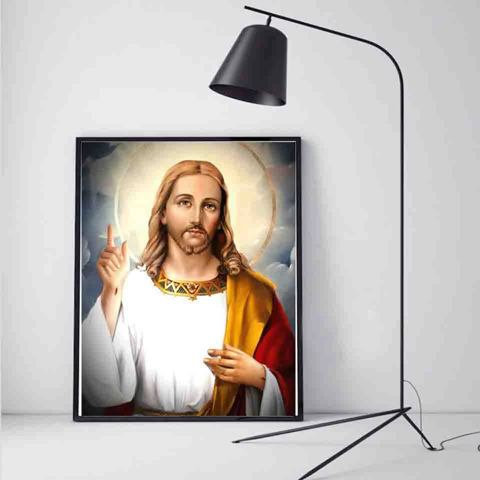 Evershine DIY Diamond Mosaic Beaded Religion Embroidery Portrait Full Square Drill Painting Kit Art Home Decor | Дом и сад