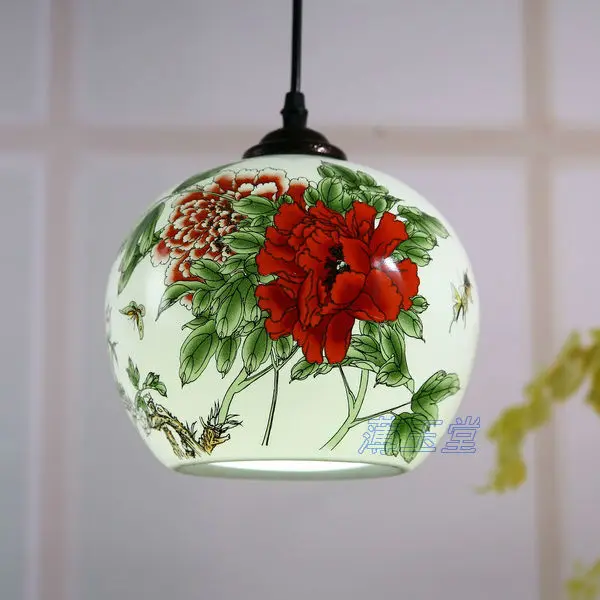 Eggshell Jingdezhen Ceramic lamps bedroom den living room restaurant bedside lamp decoration Special six provinces shipping | Лампы и
