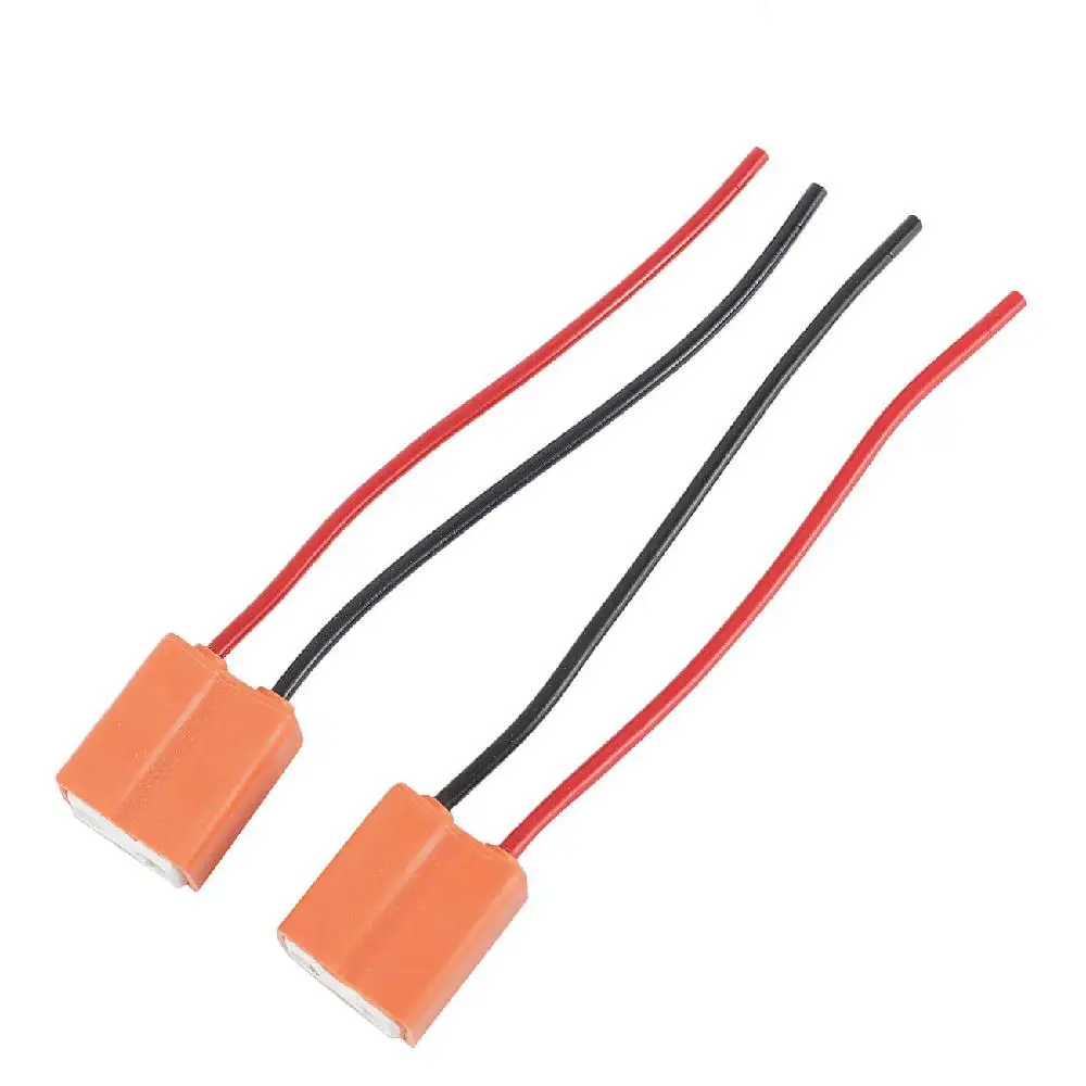 Oslamp 2x H1 H4 H7 H11 9006 Автомобильный светодиодный керамический держатель для фар, удлинитель автомобильного провода, галогенный адаптер, разъем для лампы
