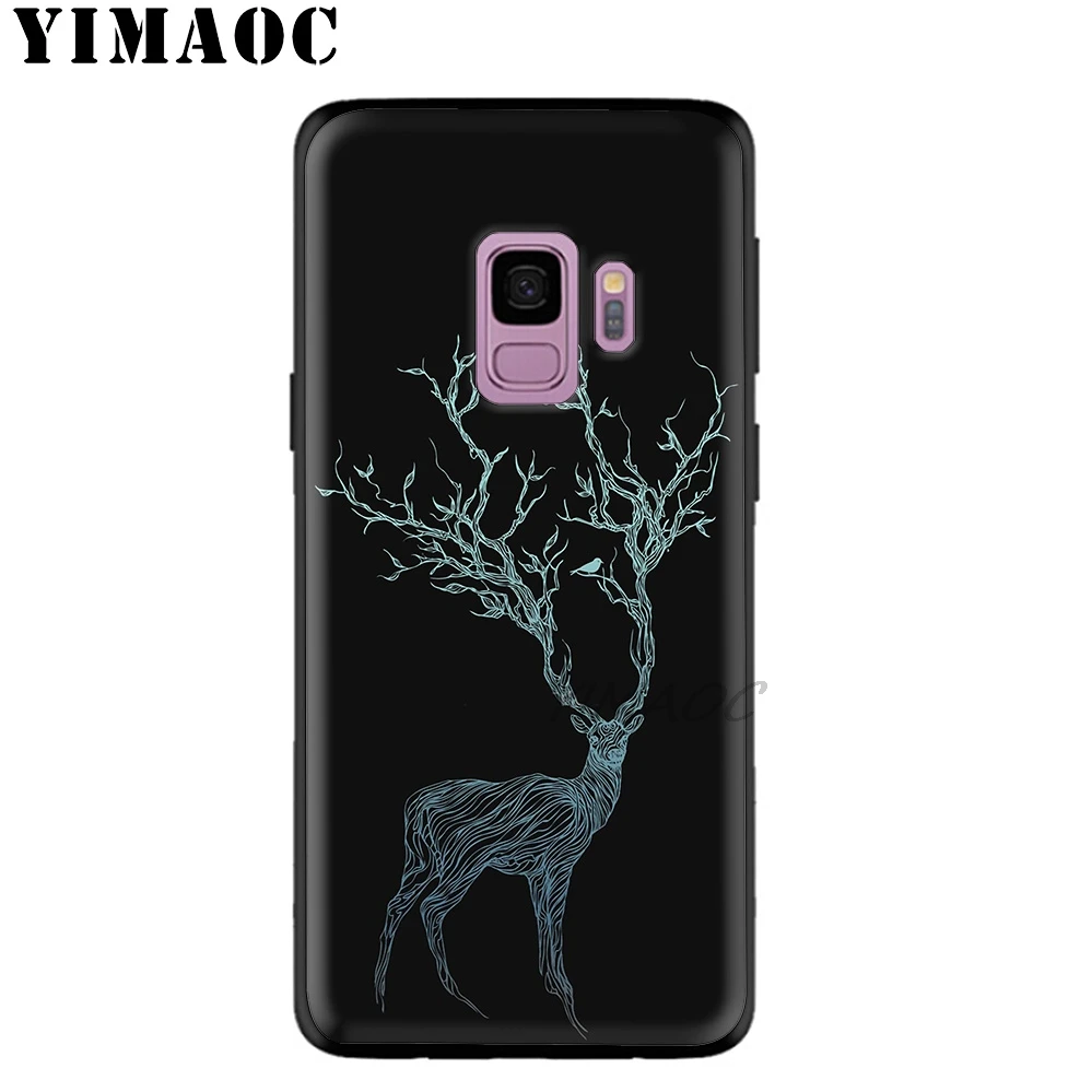 YIMAOC Черный Мягкий ТПУ силиконовый чехол для Samsung Galaxy S10 S10e S9 S8 Plus S7 S6 Edge &amp J6 |