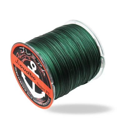 Green Jioudao Серия 16 нитей 300 м супер сильная плетеная проволока 60-310LB 0,29-1,20 мм многофиламентная PE леска для осетровой рыбалки - Цвет: Green