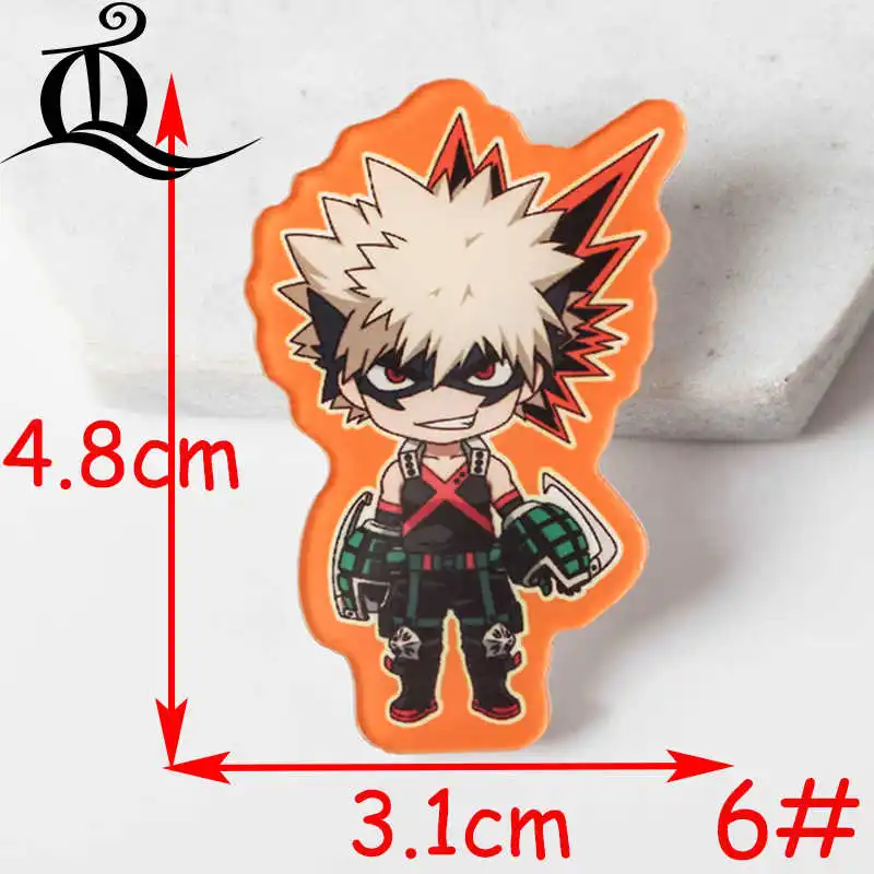 1 шт. значки с героями мультфильмов My Hero Academia значок на булавке Kawaii рюкзак одежду