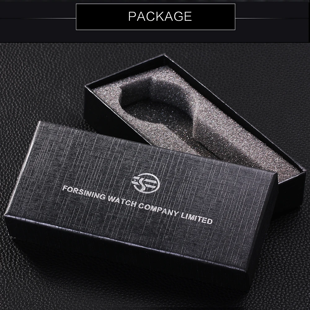 FORSINING Лидирующий бренд Роскошные автоматические механические часы для мужчин