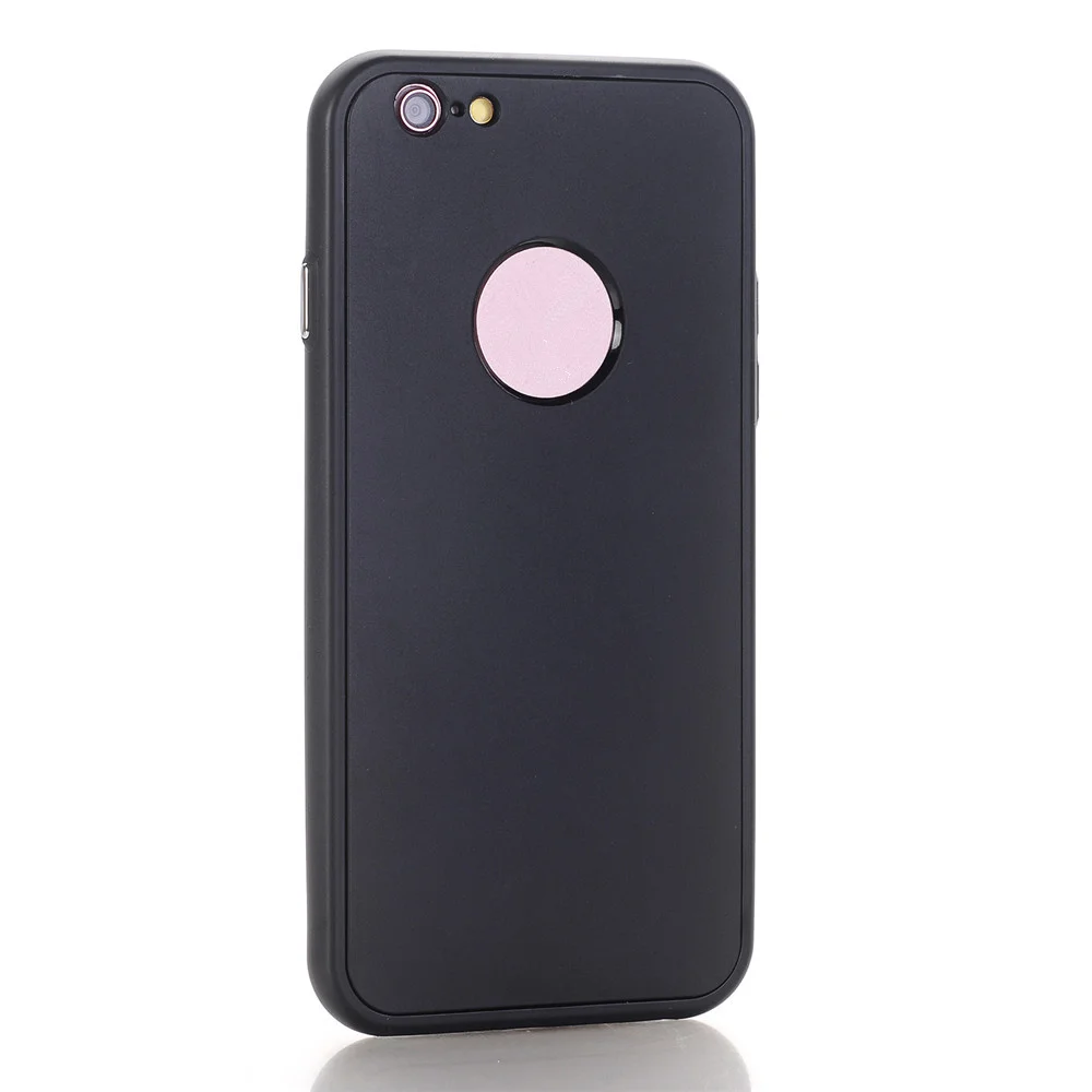 Люкс 360 Полный Защитная крышка для iPhone 8 7 6 Plus 6s X простые однотонные Цвет Мягкие TPU