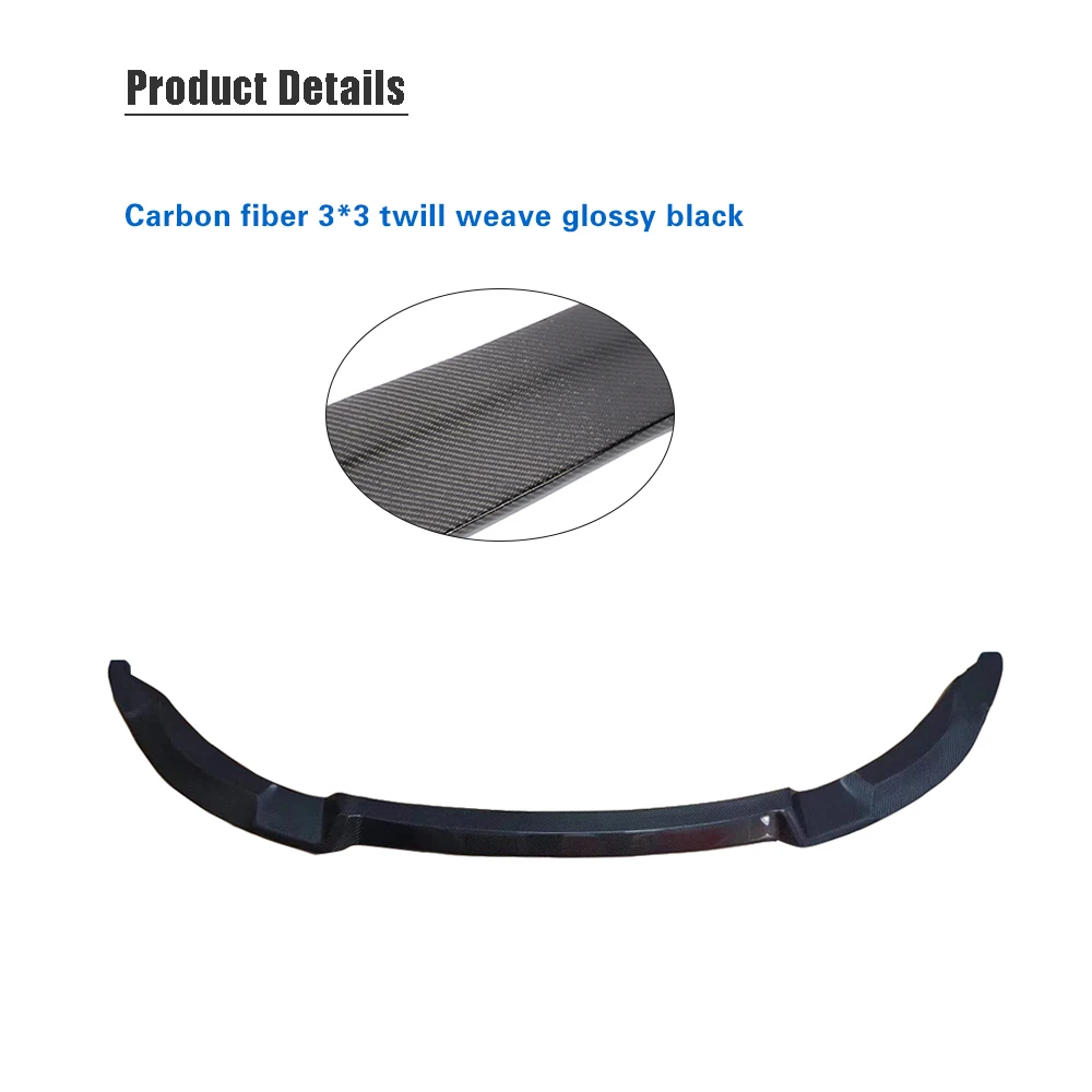 

Carbon Fiber Front Bumper Lip Spoiler for BMW F80 M3 F82 F83 M4 2014 - 2019 Sedan Coupe Convertible Front Lip Spoiler Splitters