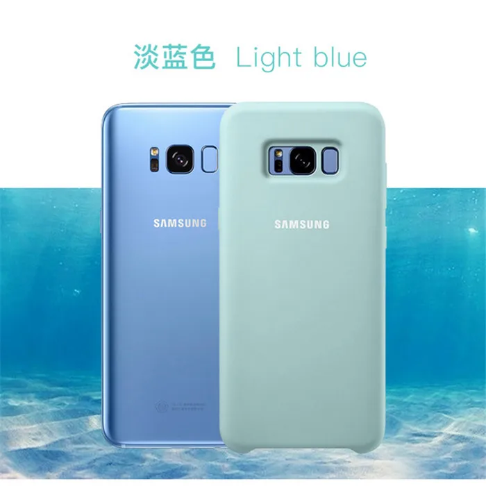 samsung силиконовый чехол для samsung Galaxy S8 S8 PLUS g9550 9500 EF-PG950-6 цветов защита от износа - Цвет: Blue