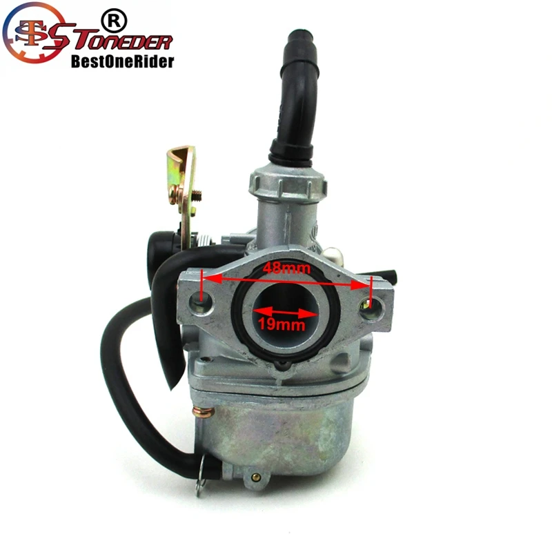 Карбюратор для мотоцикла STONEDER PZ19 Carb 19 мм 50 куб. См 70 90 110 двигатель Lifan YX Zongshen CRF |